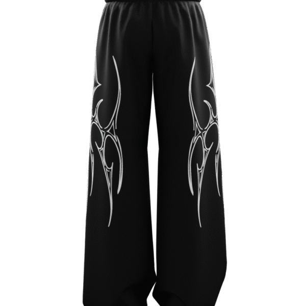 Vedha Black Unisex Straight Baggy Pants