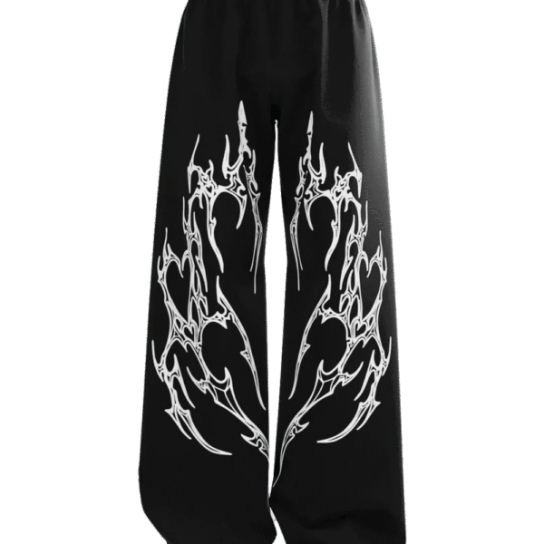 Bexor Black Unisex Straight Fit Baggy Pants