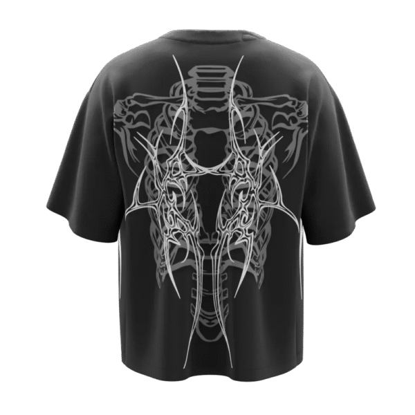 Sinutation Grey Charcoal Boxy Oversized Tshirt