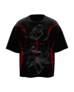 Tatva Unisex Black Oversized Tshirt