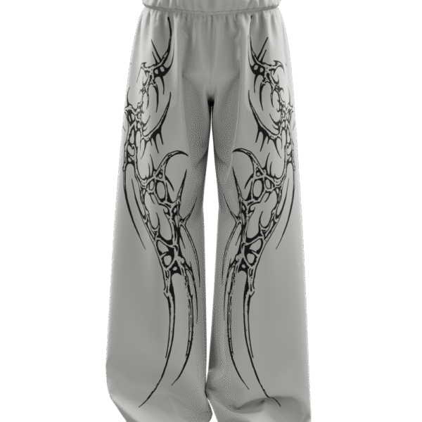Grey Saiyan Unisex Straight Baggy Pants