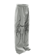 Grey Mutation Unisex Straight Fit Baggy Pants - Image 4