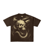 Punisher Brown Boxy Oversized Tshirt - Image 4