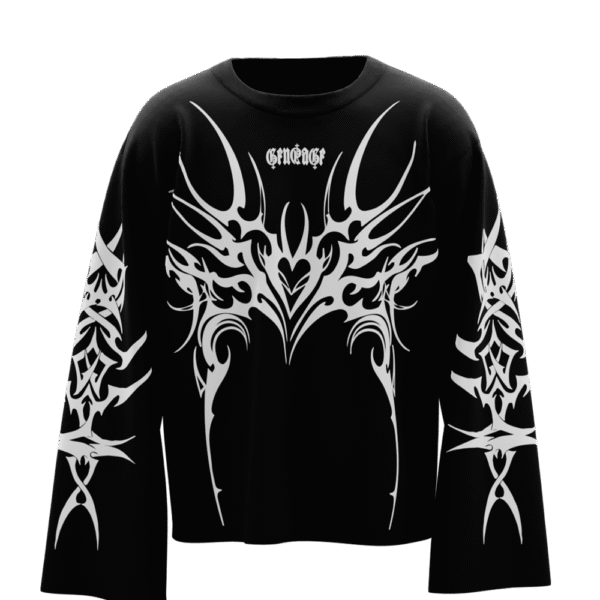 Lunar Black Full Sleeve T Shirt