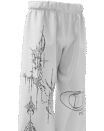 White Dawn Unisex Straight Fit Baggy Pants - Image 3