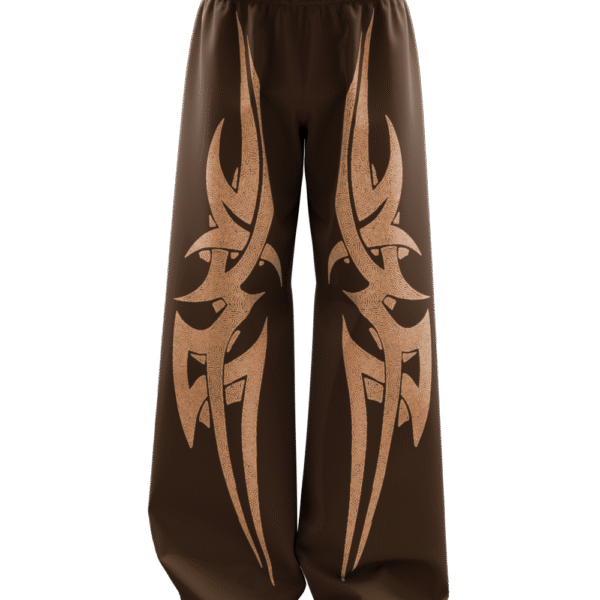Razor Brown Straight Fit Baggy Pants