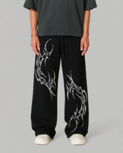 Raudra Unisex Straight Fit Baggy Pants - Image 4