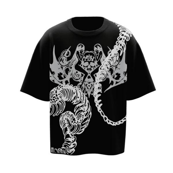 Kotsu Black Unisex Boxy Oversized Tshirt