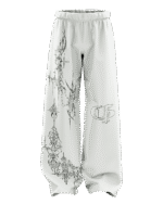 White Dawn Unisex Straight Fit Baggy Pants